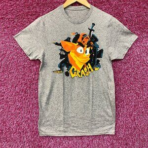 Crash Bandicoot Retro Video Game Classic Graphic Design T-Shirt Large